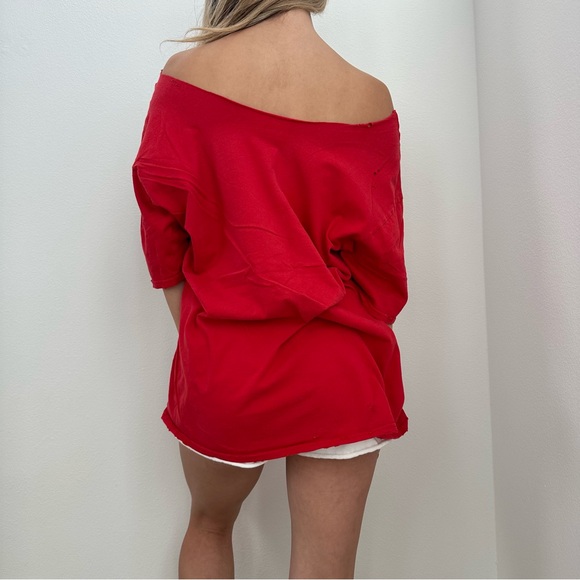 Chicago Bulls Destroyed off the shoulder Tee - Picture 3 of 9